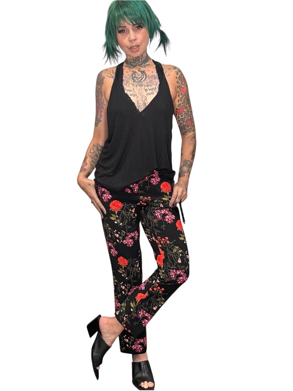 Cynthia Rowley Floral trousers